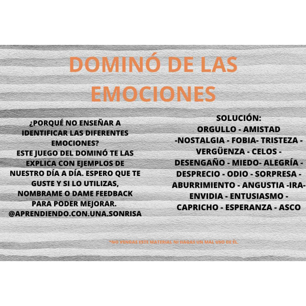 Dominó emociones