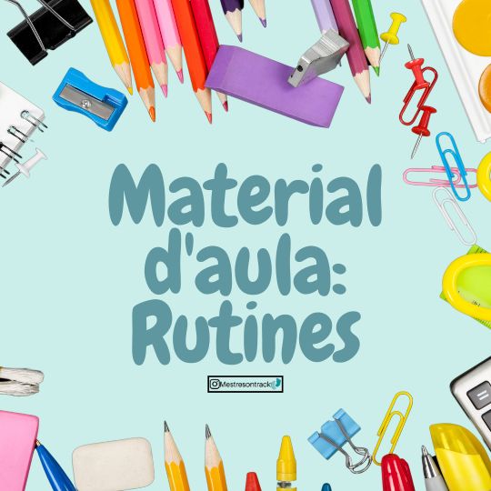 Cartells Rutines d'aula Infantil