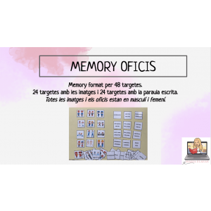 MEMORY OFICIS. LLETRA MAJÚSCULA. COEDUCACIÓ.
