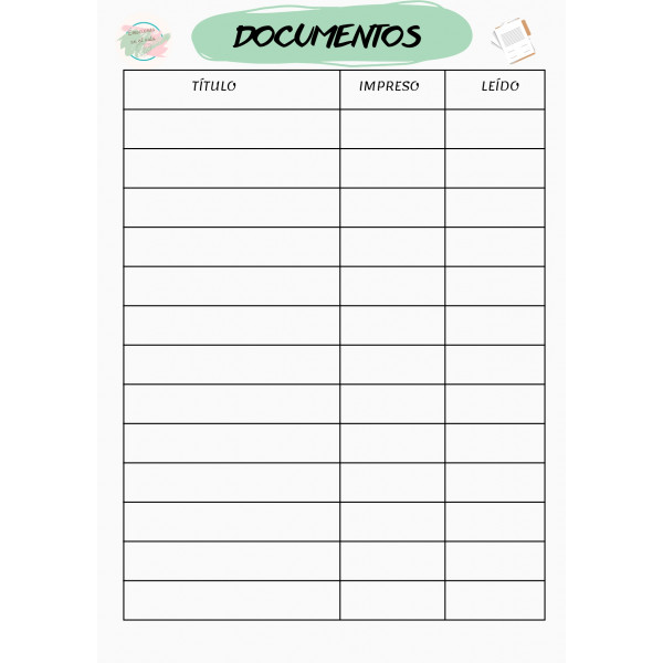 Registro documentos