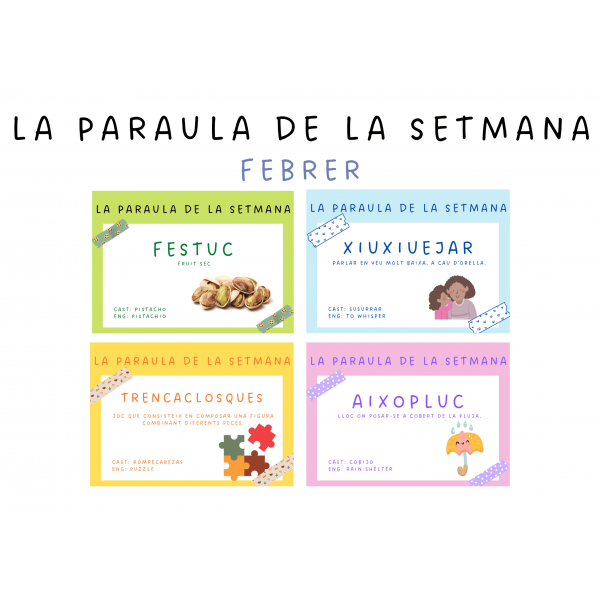 Paraula de la setmana - Febrer