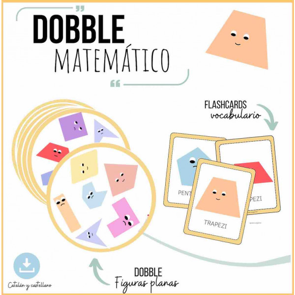 Dobble figuras planas_Ciclo superior_Cat/Cast