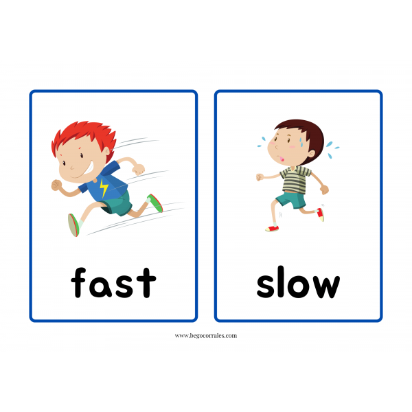 Opposite adjectives flashcards