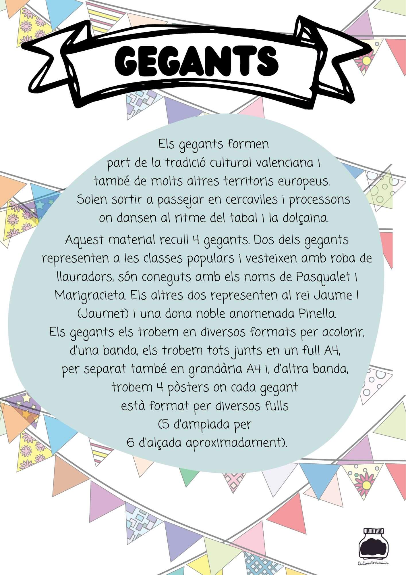 GEGANTS PER A COLOREJAR