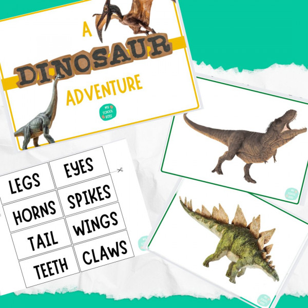 Label the dinosaur parts