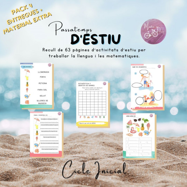 Pack Passatemps d'estiu- 63 pàgines d'activitats