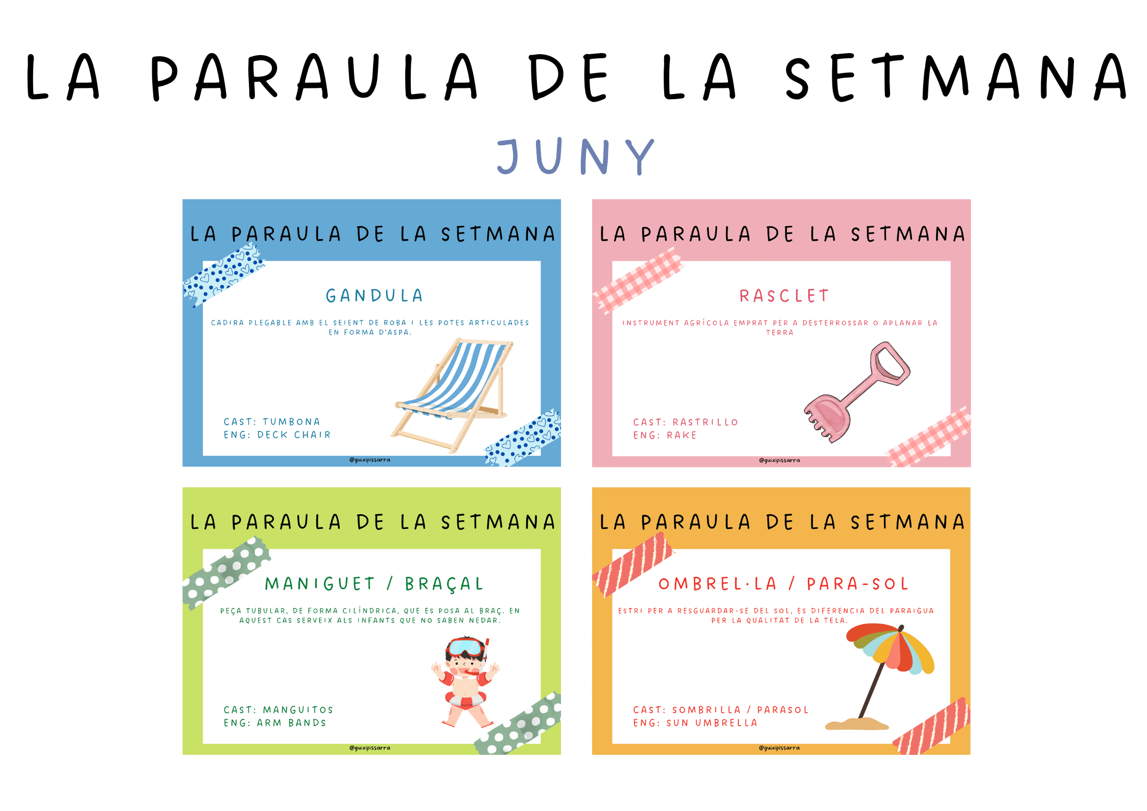 Paraula de la setmana - Juny