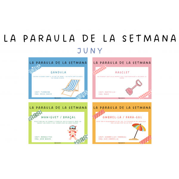 Paraula de la setmana - Juny