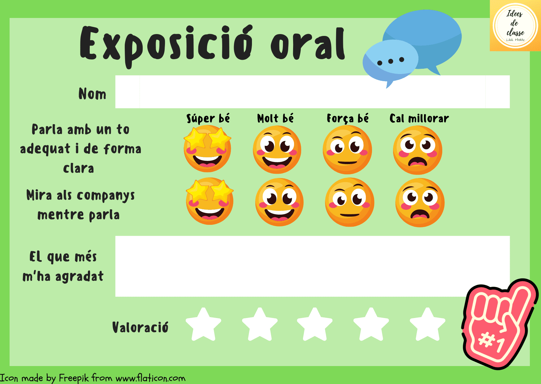 Feedback exposició oral