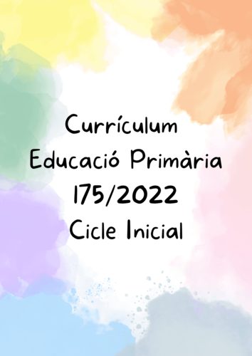 Checklist currículum - Cicle Inicial