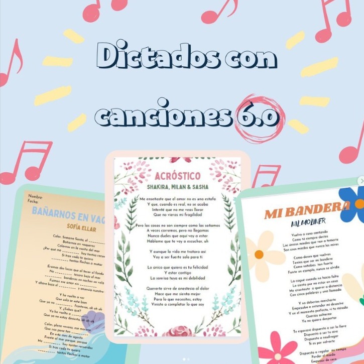 Dictados con canciones 6
