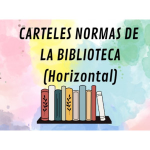 Carteles biblioteca /Cartells de biblioteca (horizontal)