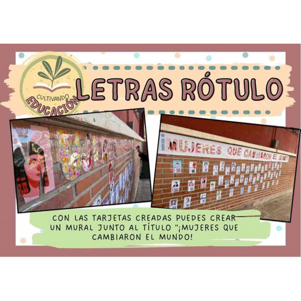 PACK 40 MUJERES QUE CAMBIARON EL MUNDO (ideal para trabajar un 8M)