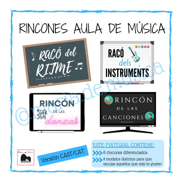 Rincones/racons a l'aula de música