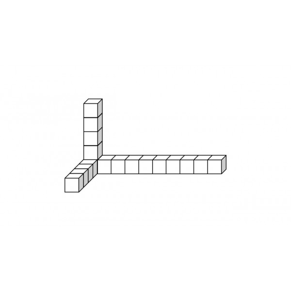 Volumen: cubos blancos (Montessori)