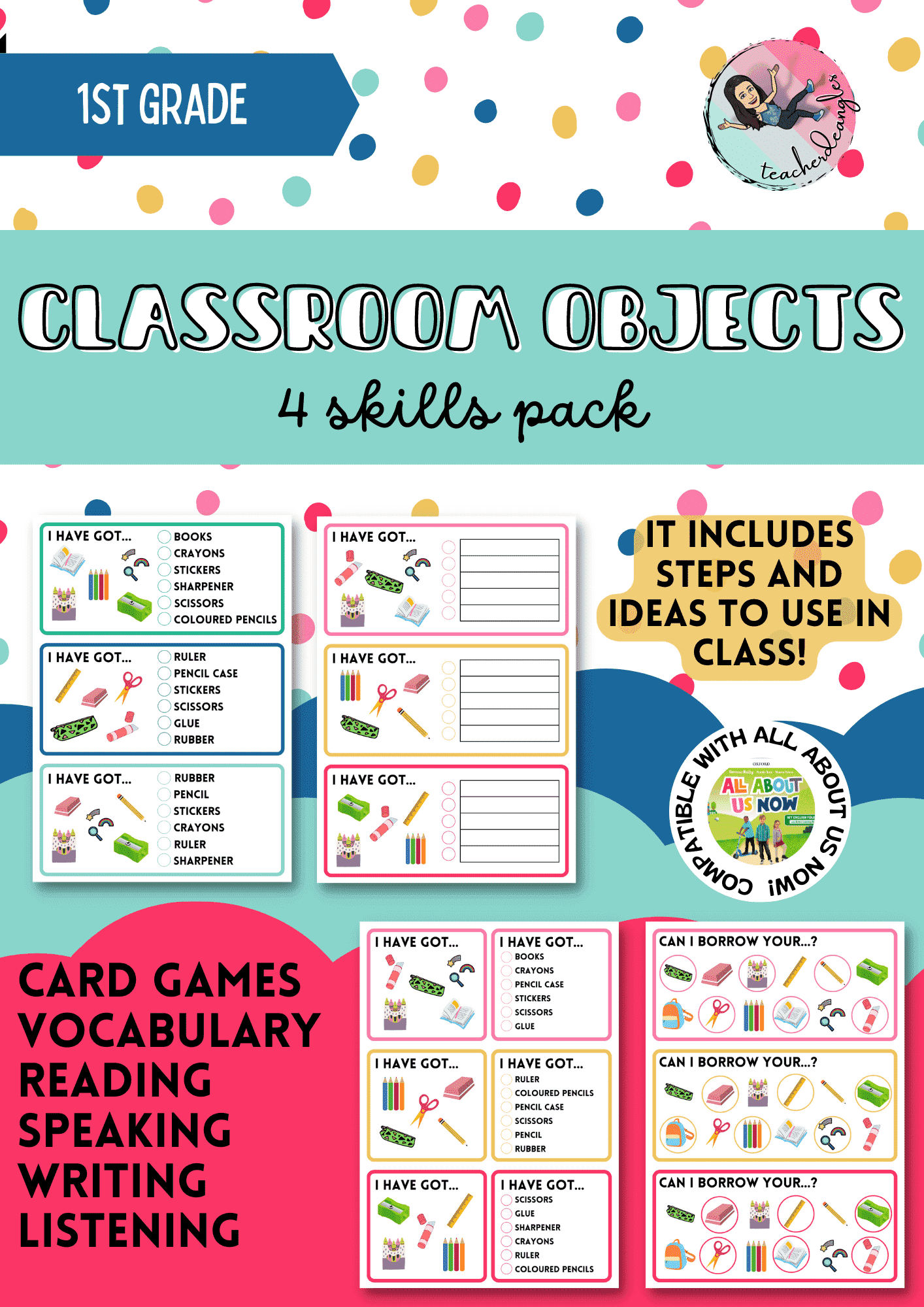 CLASSROOM OBJECTS: 4 SKILLS PACK