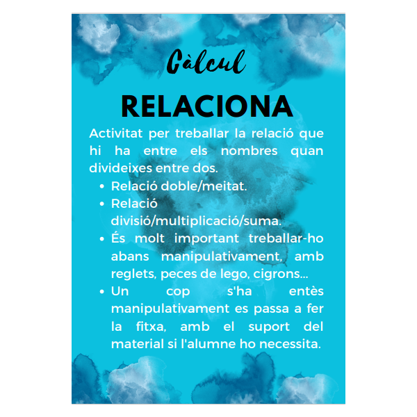 Divisió, doble, multiplicació