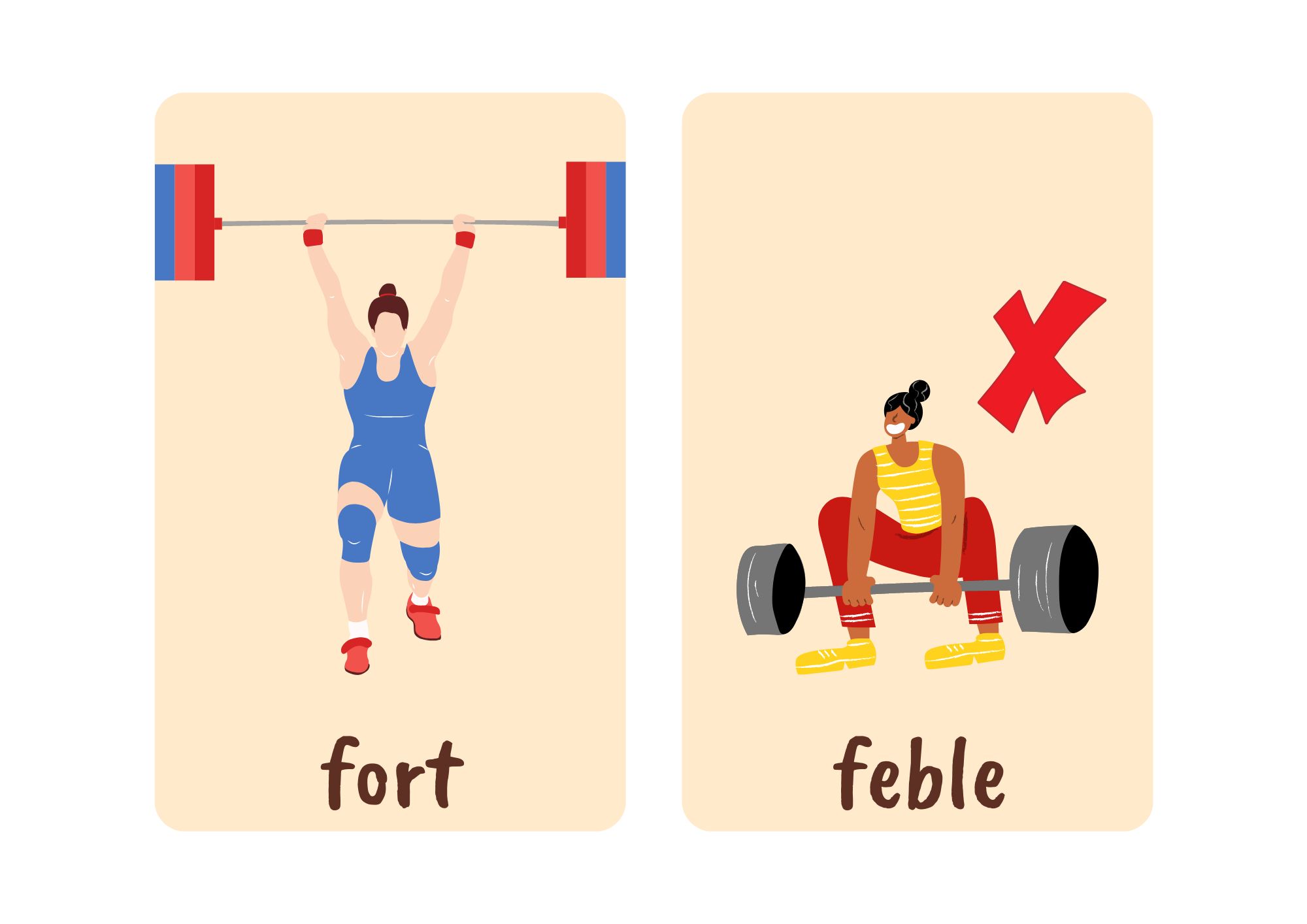 Antònims - Targetes