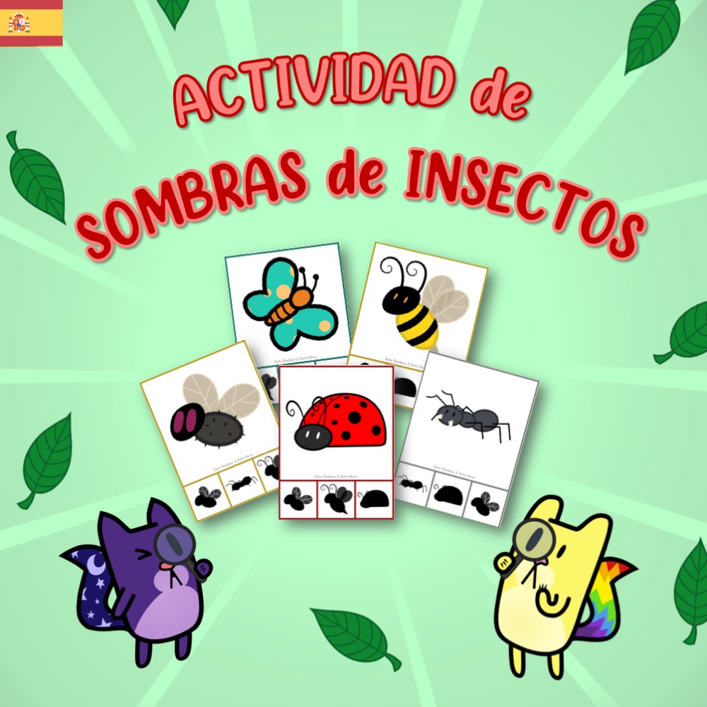 Actividad de sombras de INSECTOS
