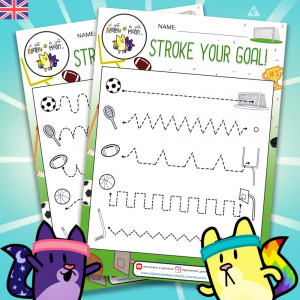 [INGLÉS] Grafomotricidad - Fichas de motricidad fina