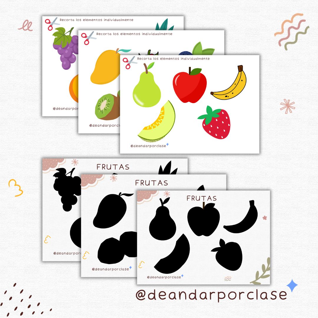 Juego de sombras FRUTAS