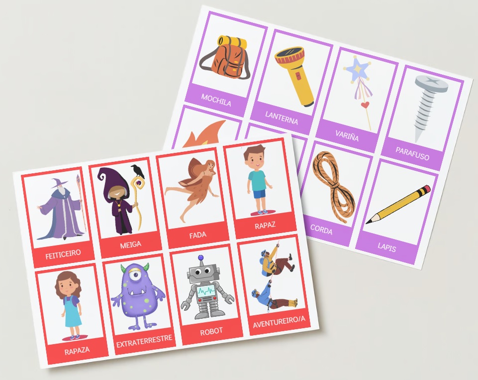 Crear historias: Xogo educativo inspirador