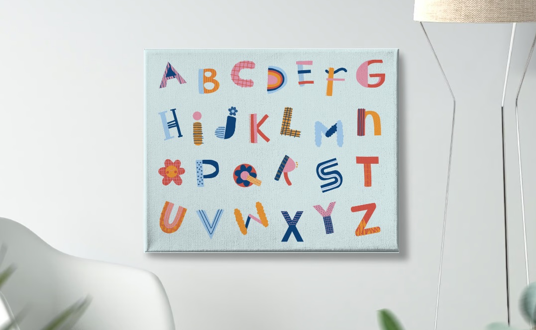 Alfabeto artístico: póster