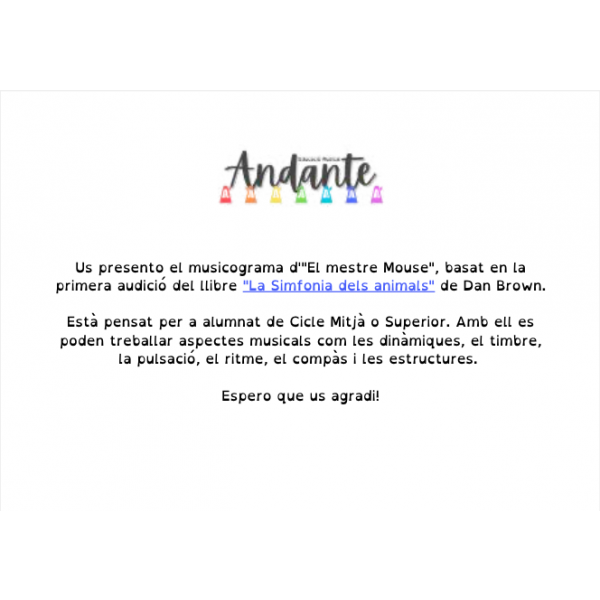 Musicograma Mestre Mouse