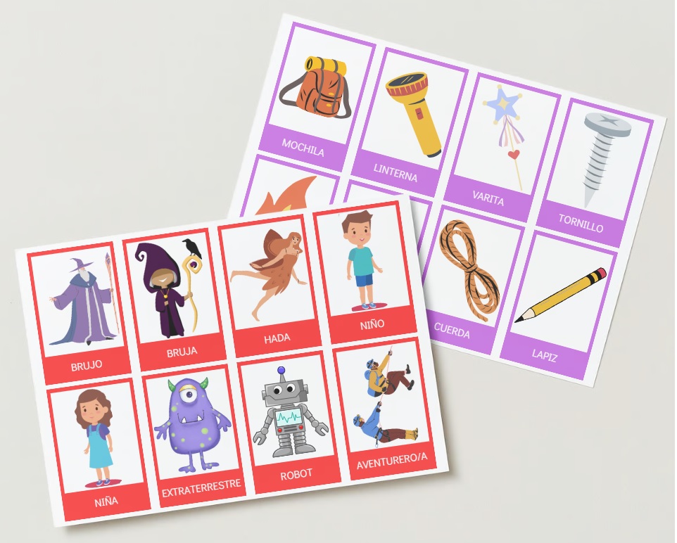 Juego para crear historias