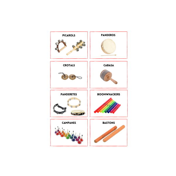 Etiquetes material de música