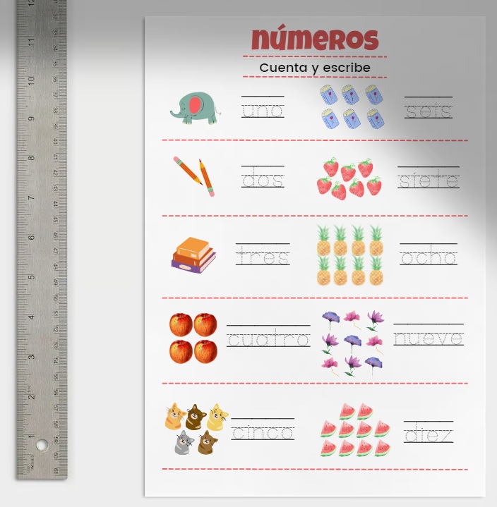 Caligrafía y conteo