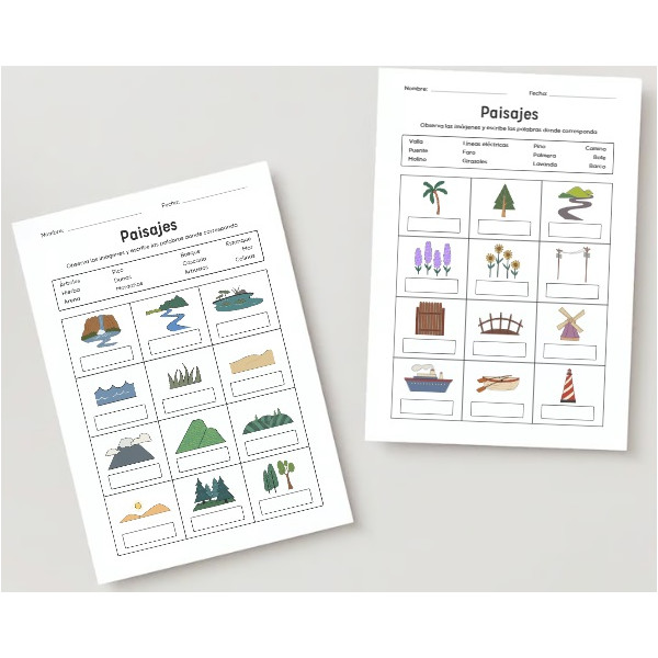 Paisaje: vocabulario