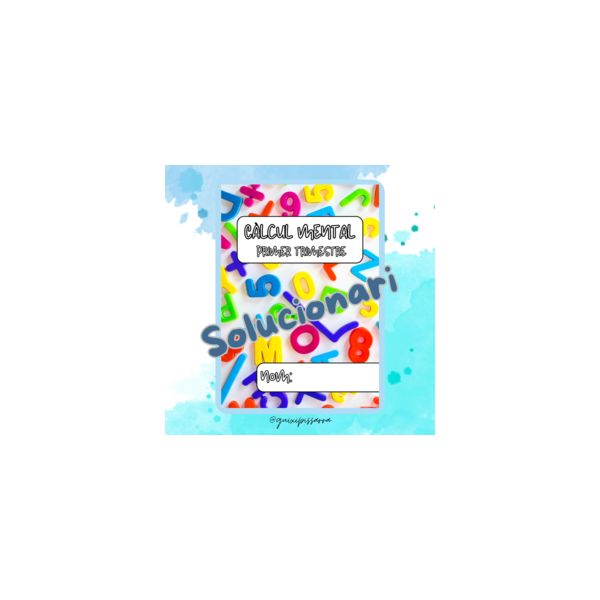 Solucionari càlcul mental - 1T CS