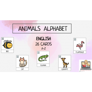ABECEDARIO INGLÉS ANIMALES. ANIMAL ALPHABET.