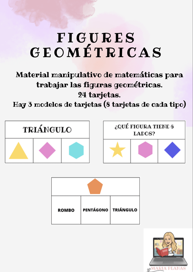 MATERIAL MANIPULATIVO MATEMÁTICAS FIGURAS GEOMÉTRICAS