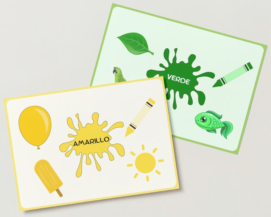 Targetas de los colores