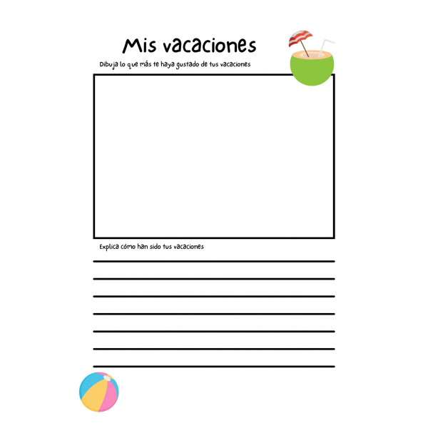Ficha: Mis vacaciones
