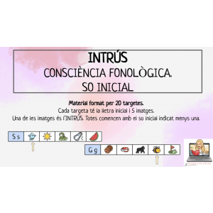 INTRÚS CONSCIÈNCIA FONOLÒGICA. SO INICIAL. LLENGUA CATALANA.