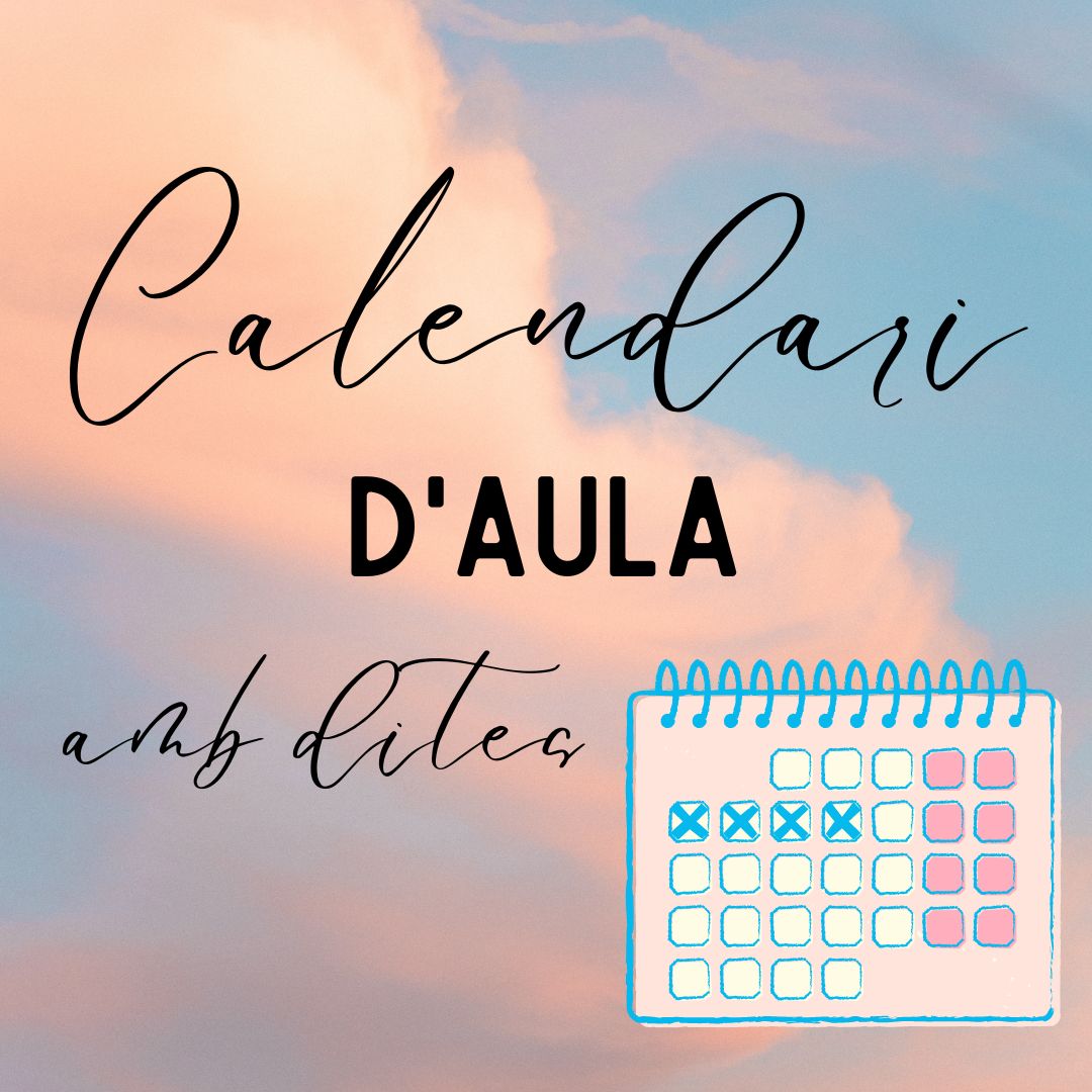 Calendari d'aula amb dites 23-24