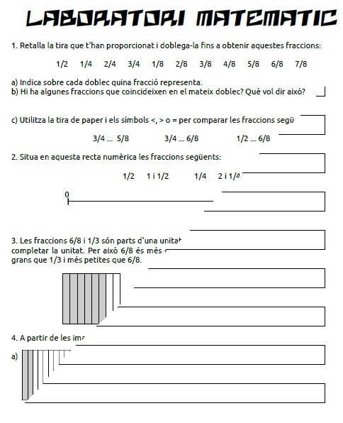 Laboratori matemàtic - Fraccions
