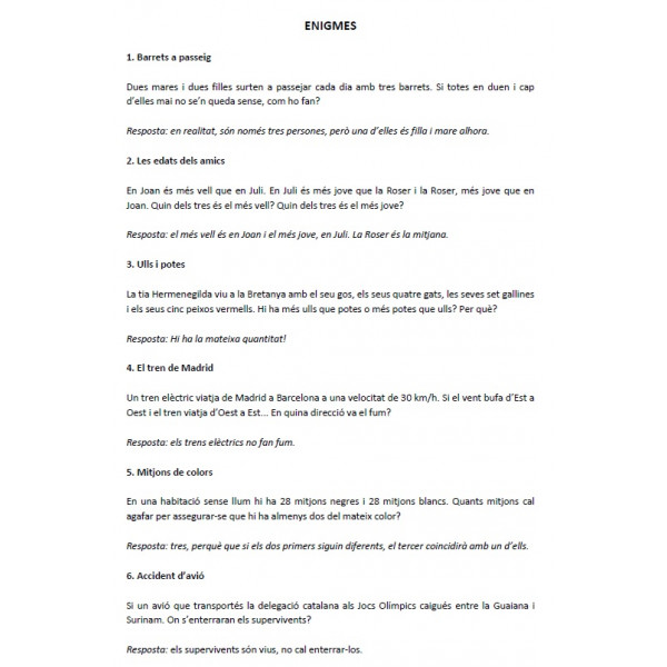 Enigmes lògics i gràfics