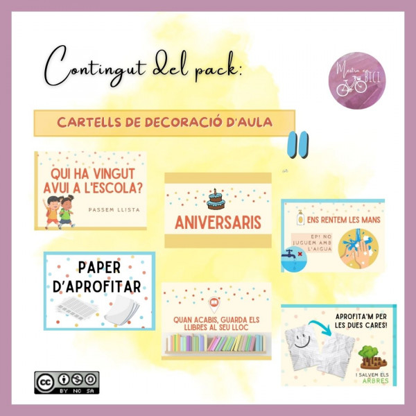 Cartells de decoració d'aula