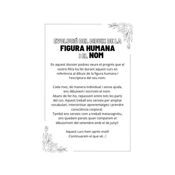 EVOLUCIÓ DIBUIX DE LA FIGURA HUMANA I EL NOM