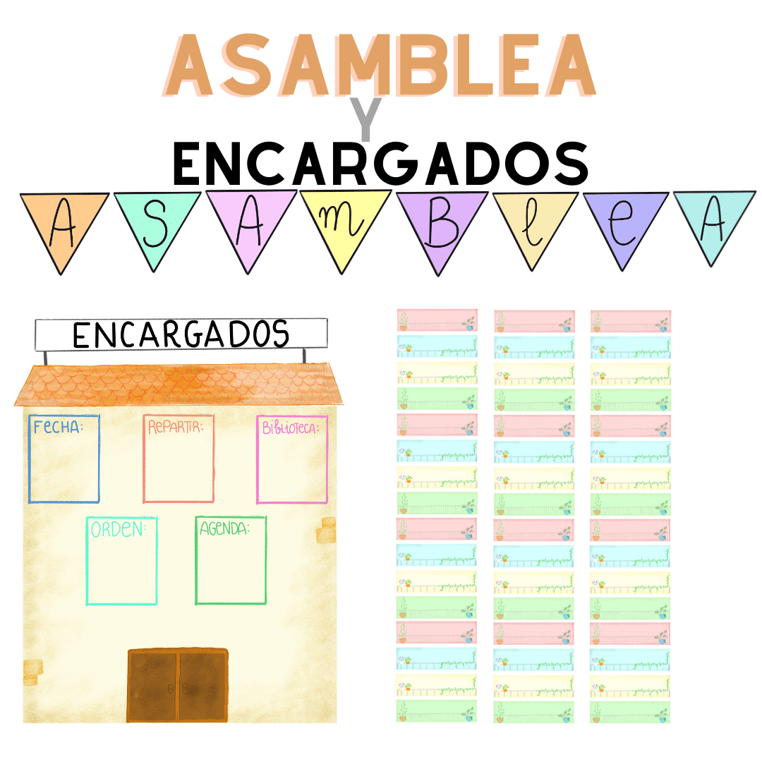 Encargados  y Banderín asamblea