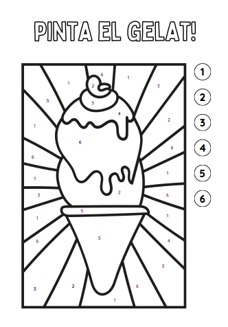 PINTA SEGONS EL NÚMERO (COLOR BY NUMBER): ESTIU