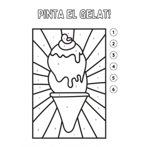 PINTA SEGONS EL NÚMERO (COLOR BY NUMBER): ESTIU