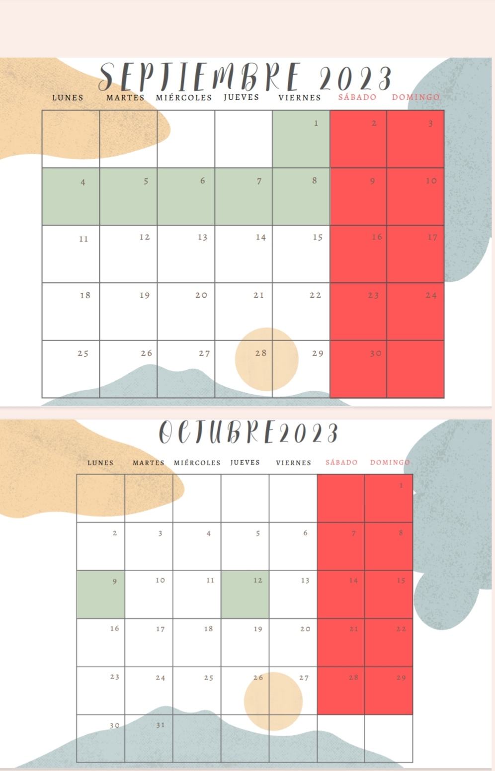 Calendario 2023-2024