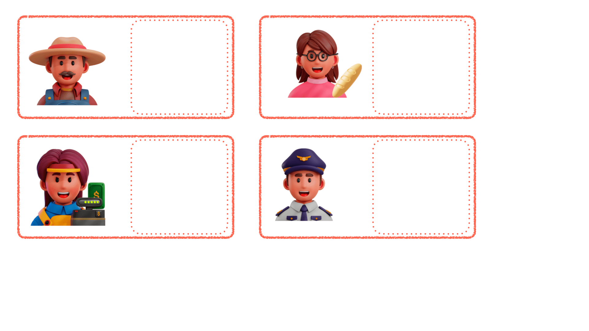 Asociación lógica con las profesiones