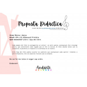 Proposta Didàctica de la lectura La Simfonia dels Animals de Dan Brown