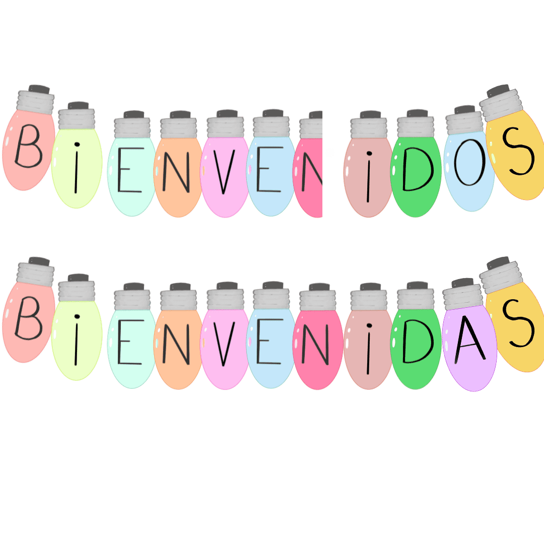 Guirnalda BIENVENIDOS BIENVENIDAS
